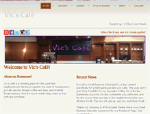 Tablet Screenshot of cafevics.com